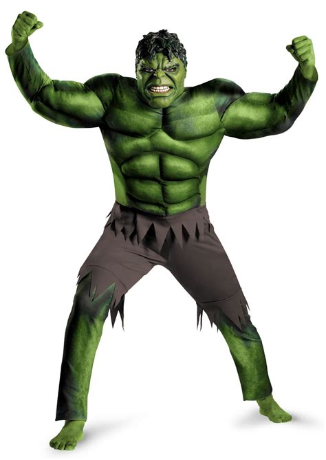 Mens Hulk Muscle Chest Avengers Adult Costume Mr Costumes