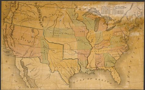 Map Of The United States 1848 Humanities Texas