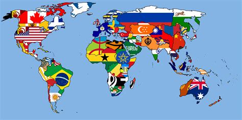 History Of Flags Of The World Map