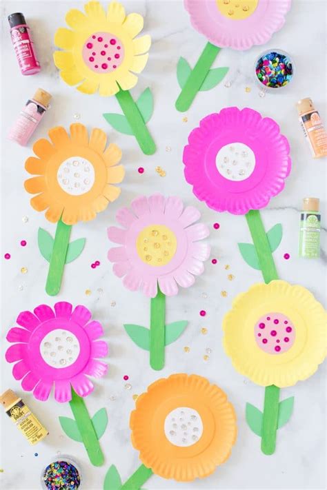 Paper Plate Flowers Made To Be A Momma