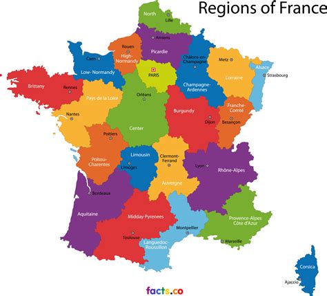 Haut 65 Imagen France Carte Region Fr Thptnganamst Edu Vn
