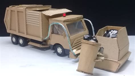 How To Make Rc Garbage Truck Amazing From Cardboard Diy Youtube