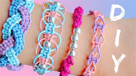 Diy Friendship Bracelets 4 Easy Stackable Arm Candy Projects Youtube
