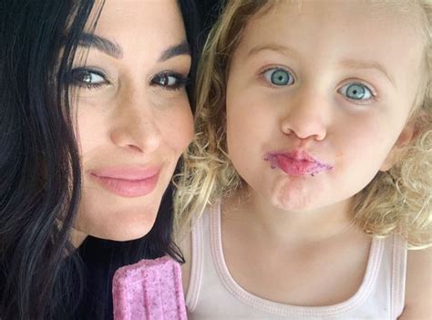 Look Back On Pregnant Brie Bellas Cutest Moments With Daughter Birdie E News Uk