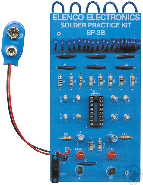 Elenco Solder Practice Kit Model Sp 3b Electronic Experiment Kit