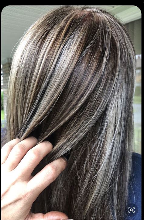 Transition How To Blend Grey Hair With Dark Brown Hair