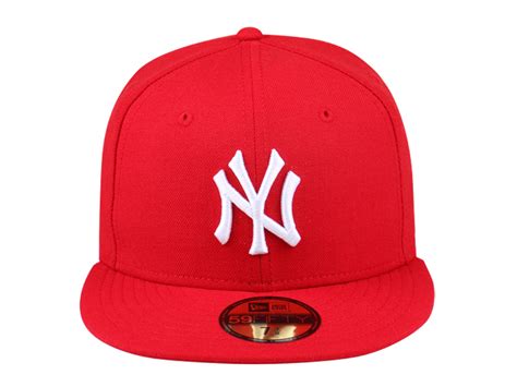 New York Yankees Mlb Ac Perf Scarlet 59fifty Cap Essential New Era