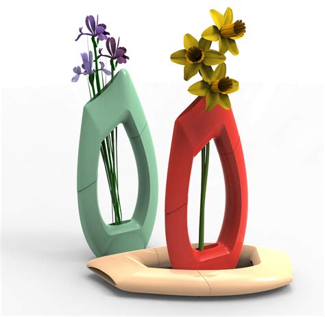 Rethinking The Flower Vase With Solidworks And An Objet 3d Printer