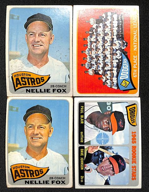 Check spelling or type a new query. Lot Detail - 1965 Topps Baseball Card Lot - Over 240 Cards inc. Clemente, Aaron, Banks