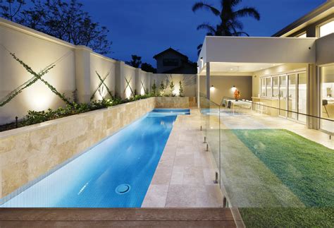 A Super Stylish Lap Pool And Spa Design In Melbournes Bayside
