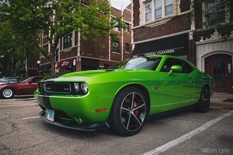 Green Dodge Challenger Srt