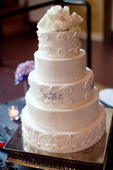 Elegant Buttercream Wedding Cake Cakes Fancydecorated Pinterest