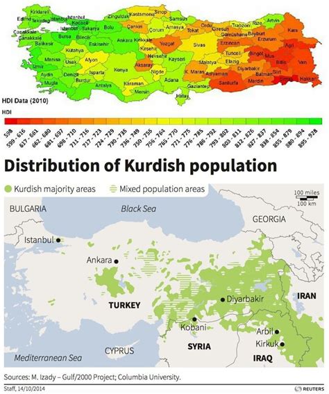 Maps On The Web Map Of Kurdish Majority Areas Compared To Map Of