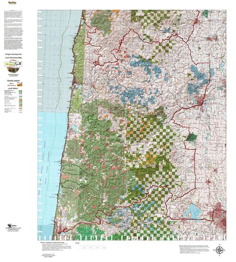 Oregon Hunting Unit 18 Alsea Land Ownership Map By Huntdata Llc