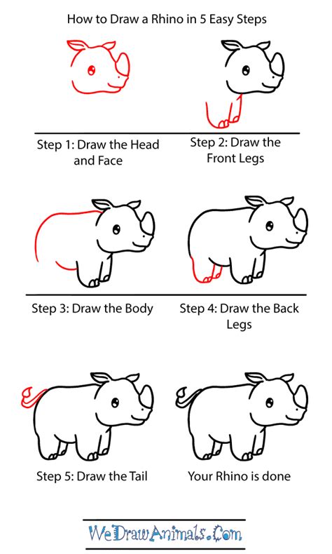 Https://tommynaija.com/draw/how To Draw A Baby Rhino Step By Step