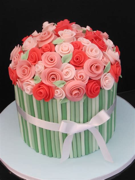 Flower Bouquet Birthday Cake Cakecentral Com
