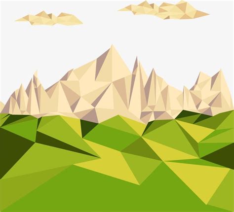 Geometric Mountain Vector At Getdrawings Free Download