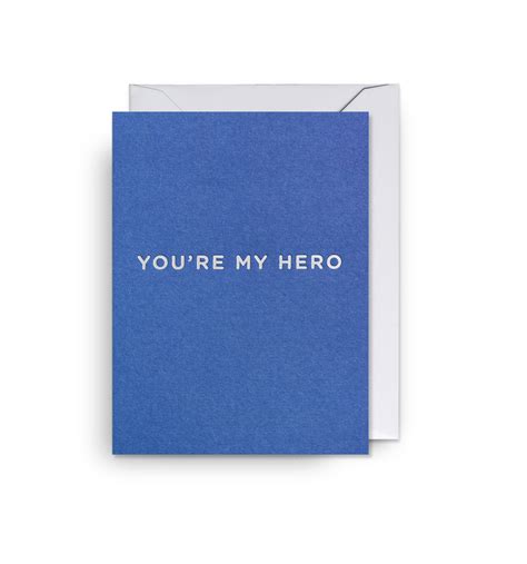 Youre My Hero Mini Card Lagom Design