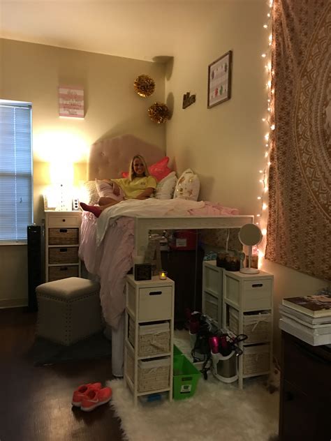 Headboard made from poster board | College dorm rooms, Dream rooms