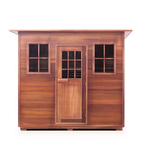 5 Person Outdoor Hybrid Sauna With Slope Roof Diamond Series