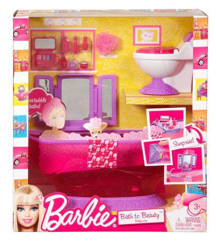 Mattel T7537 Barbie Bath To Beauty Bathroom Set Buy Mattel T7537