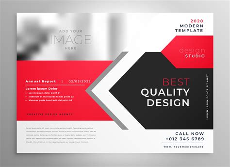Creative Business Flyer In Red Black Design Download Free Vector Art