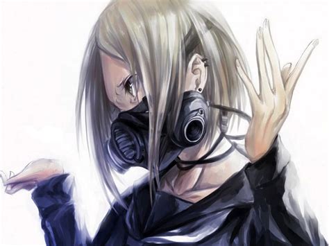 Free Download What Blonde Hair Cham Anime Gas Mask What Short