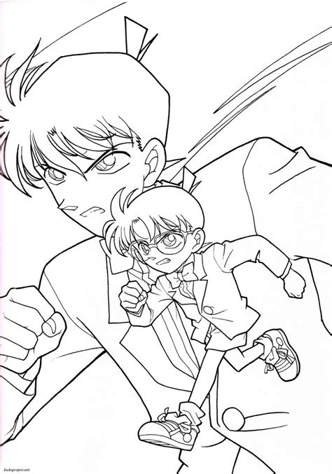 Detective Conan Shinichi Coloring Coloring Pages