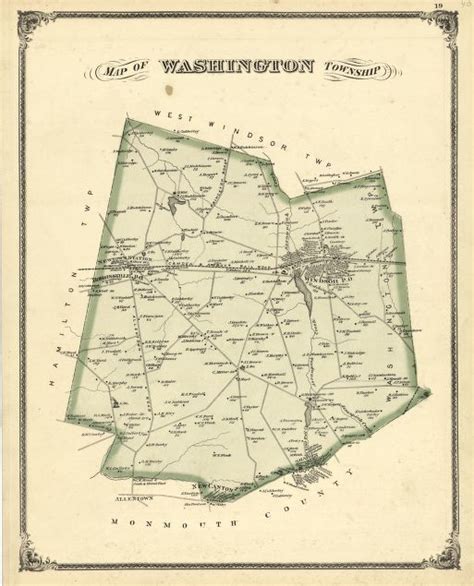 Map Of Washington Township Library Of Congress