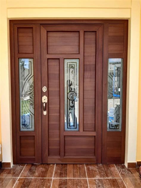 Puerta De Aluminio Madera House Front Door Design Door Design Modern Entrance Door