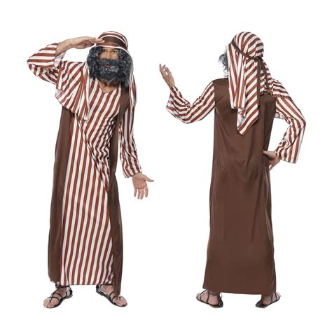 Christmas Festive Nativity Adult Costume Shepherd Joseph Outfit Hat Robe Ebay