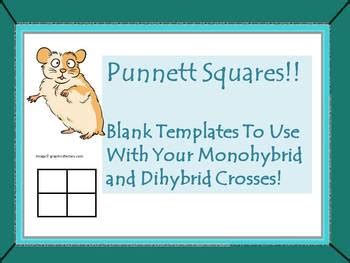 Punnett Squares Blank Templates By Vicki The Science Lady Tpt