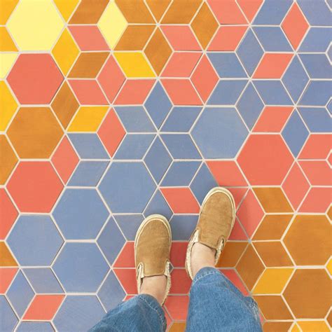 7 Custom Colorful Tiled Floors We Love Mercury Mosaics Handmade