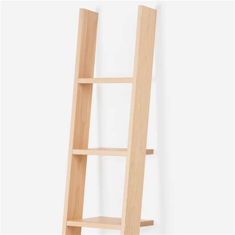 Wood Ladder Library Ladder Unassembled Maple Oak Pine Md2