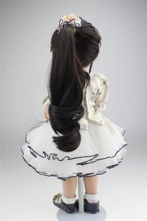 Nicery Bjd Ball Jointed Doll High Vinyl Girl Toy 18in 45cm White Dress