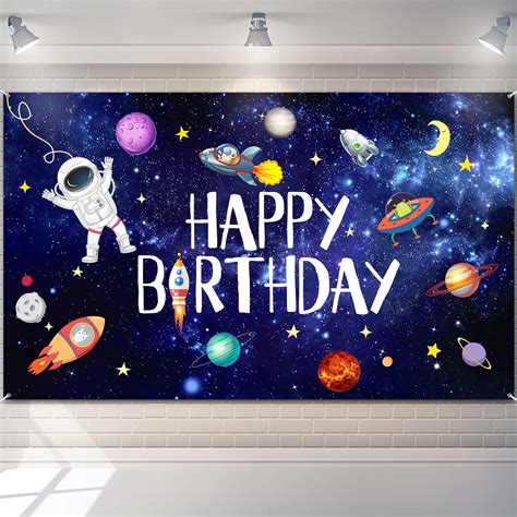 Buy Boao Space Happy Birthday Photography Background Astronaut Rocket