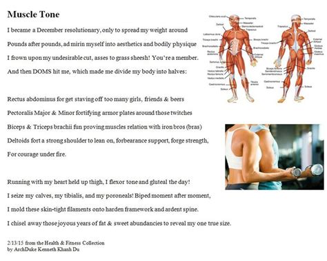 Muscle Tone Health And Fitness Poem The Father Of Modern Poetry