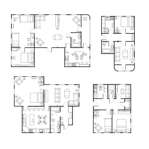 House Floor Plan Illustrations Royalty Free Vector Graphics And Clip Art