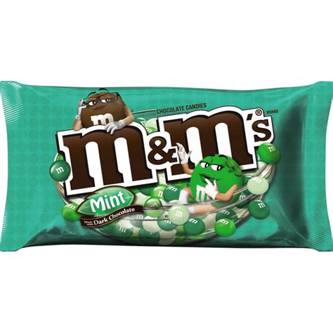 Mandms Mint Dark Chocolate Candy 1019 Oz