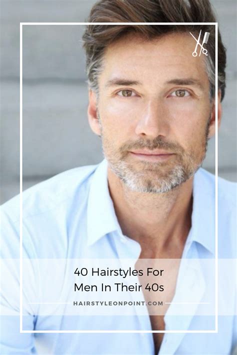 Older men looking for cool hairstyles may feel limited by their options. 40 Hairstyles for Men in Their 40s | Men losing hair, Mens ...