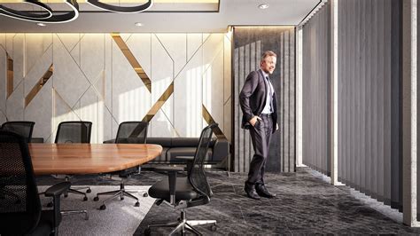 Ознакомьтесь с этим проектом Behance Luxurious Meeting Room Kuwait