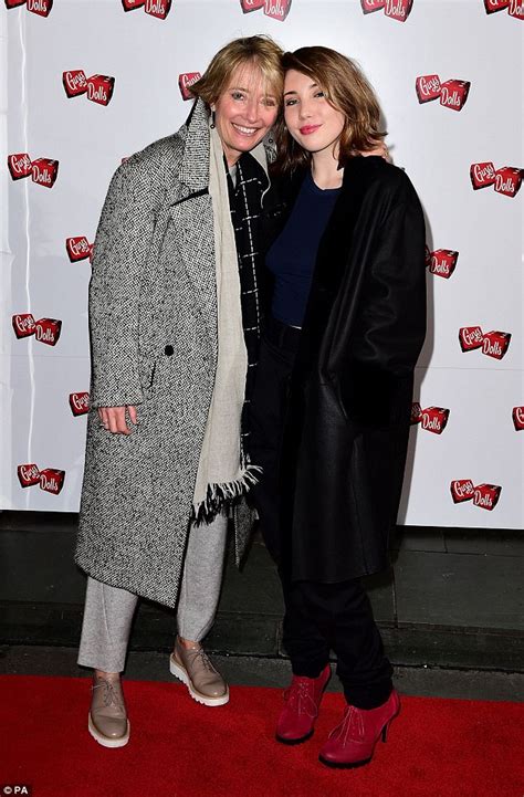 Emma Thompson And Daughter Gaia Romilly Wise Attend Guy And Dolls
