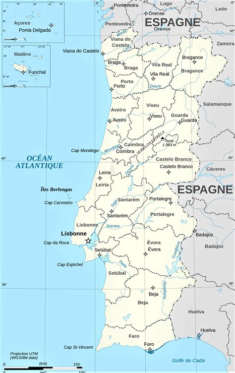 Mapa De Portugal Para Imprimir