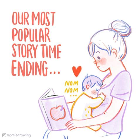 mom is drawing breastfeeding illustrations popsugar moms photo 11