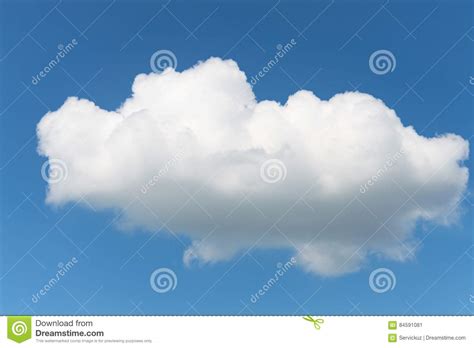 Single Fluffy Cumulus Cloud Stock Image Image Of Lightweight Climate