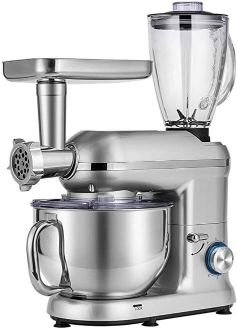 vivohome 3 in 1 multifunctional stand mixer with 6 quart stainless steel bowl 650w 6 speed tilt