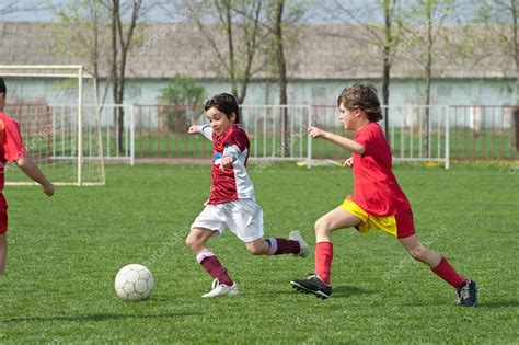 Kids Soccer Game — Stock Photo © Fotokostic 10110854