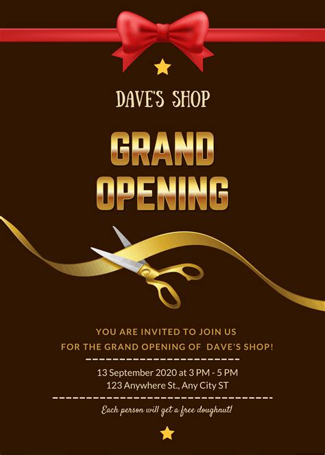 Shop Opening Invitation Card Background Banner Background Hd