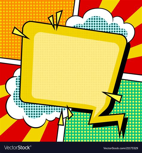 Abstract Halftone Background Comic Pop Art Vector Image