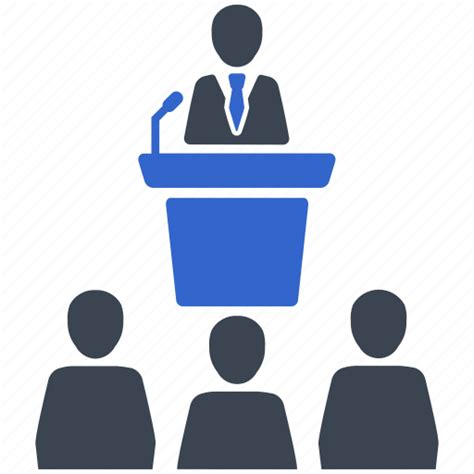 Business conference, business meeting, meeting, press conference, public speaker icon